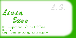 livia suss business card